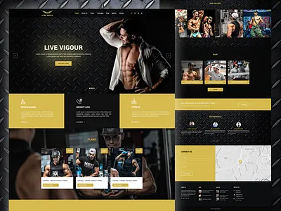 Live Vigour Landing Page agency clean digital illustration management project resources saas solution ui web