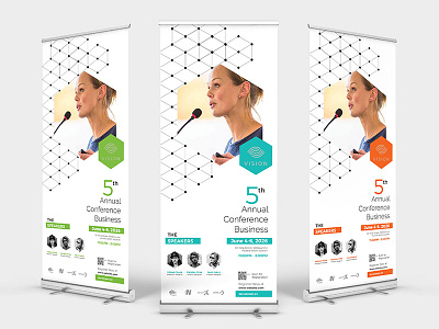 Event Conference Roll Up Banner signage speaker speech strategy summit talk web design workshop x banner