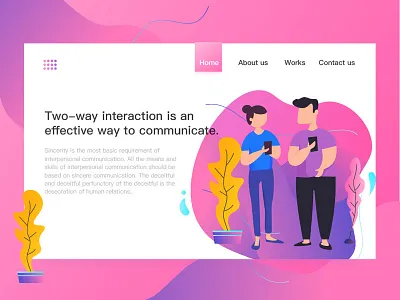 interactive flat illusion illustrator interactive web