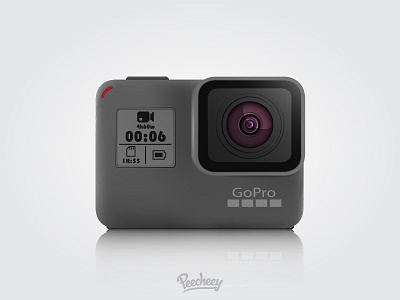 GoPro Hero 5 mockup adobe illustrator camera free vector gopro hero 5 mockup