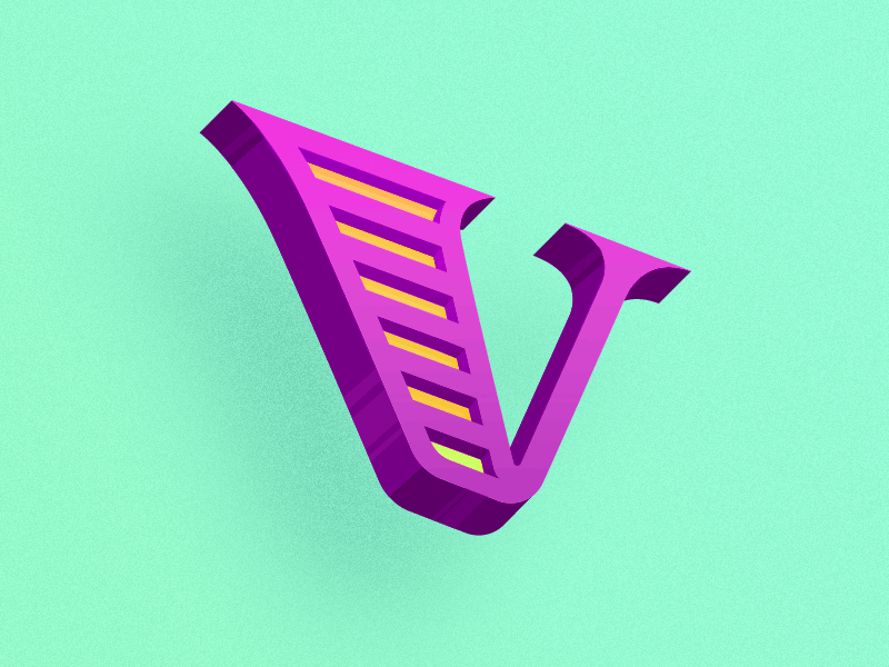 V 36days 36daysoftype animation art lettering lights type typography v