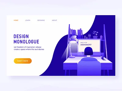 A designer's night illustration web