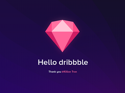 Hello Dribbblers! dribbble hello sketch