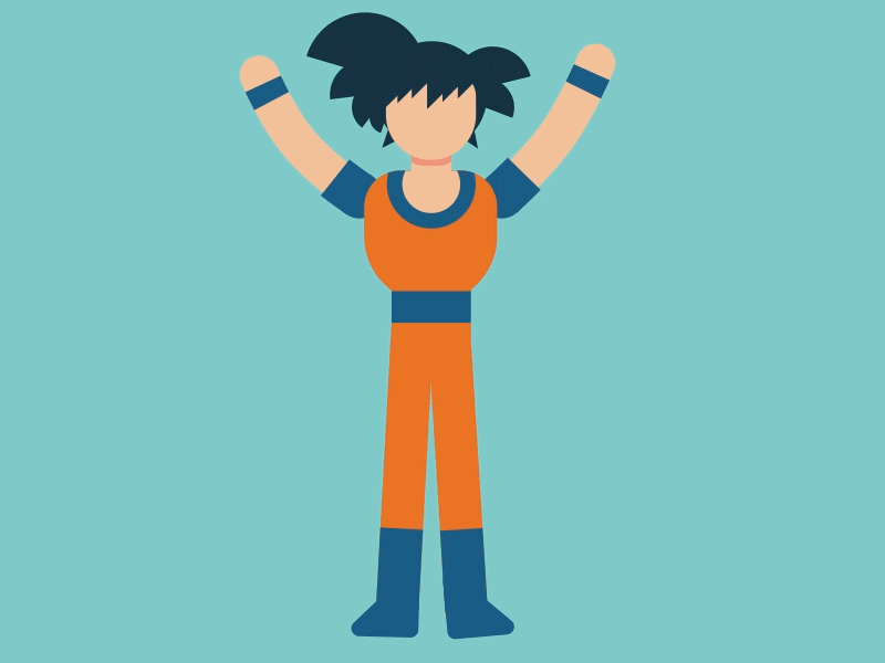 Goku Power Up after effects animation dragon ball dragon ball z gif goku