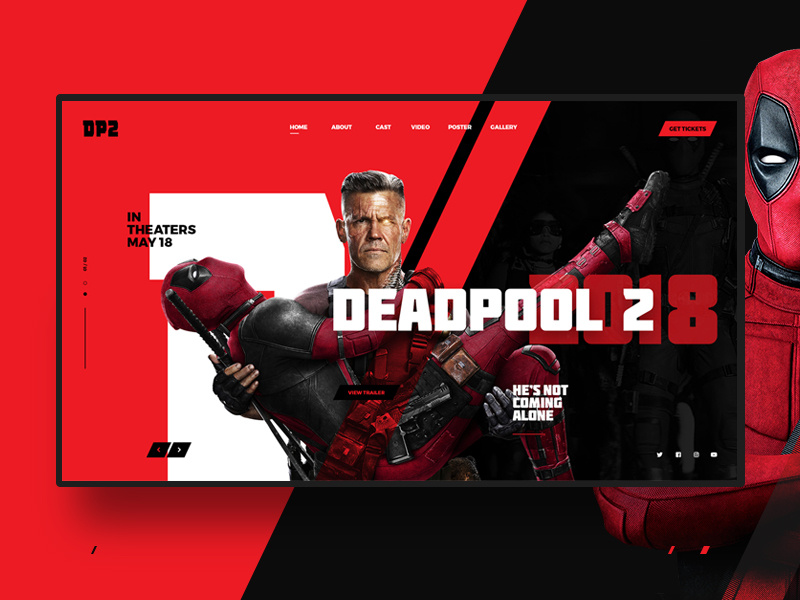 Deadpool 2 web concept design by jesuslab on Dribbble