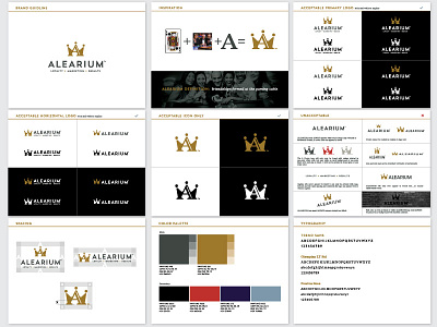 Alearium Logo Guide ames branding jerron logo style guide