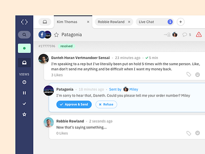 Send for approval app appdesign customer care dashboard desktop inbox interaction ui userexperience userinterface ux