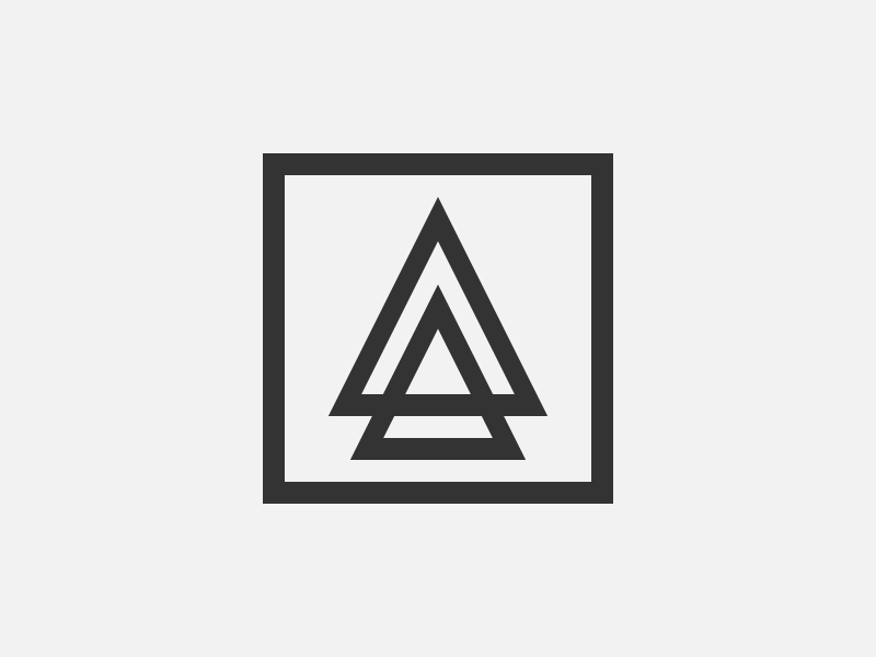 Personal Logo (2015) branding design geometric geometry gif graphic design grid icon identity logo logo design monogram