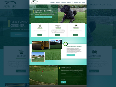 Home Page Concept marketing website design