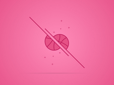 I Love Dribbble ball dribbble love shot star vector