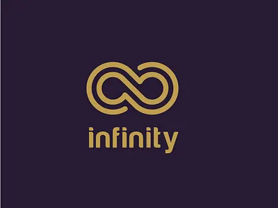 Infinity Logo accounting branding business company connection gold graphic design infinity jewelry logo logo for sale luxury minimalist motion graphics purple royal symbol