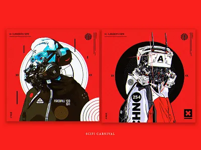 Scifi Carnival x _ikeuchi cyberpunk cybervibe digitalart procreat scifi techhunter technology