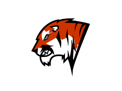 Red Tiger icon logo logoclub logoinspiration logotype mascot tiger