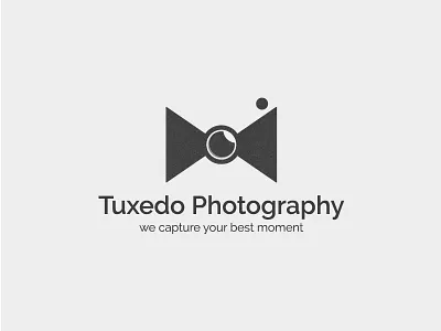 Tuxedo photography logo branding camera illustration logo photography tuxedo
