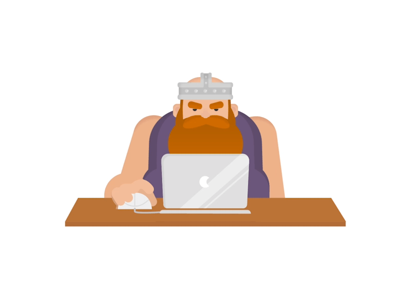 Barbarian, rude but updated animation barbarian cartoon character character design macbook vector