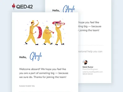 Newsletter: Welcome aboard! newsletter onboard team welcome