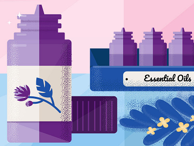 Essential Oils Illustration aromatherapy essential oils illustration vector