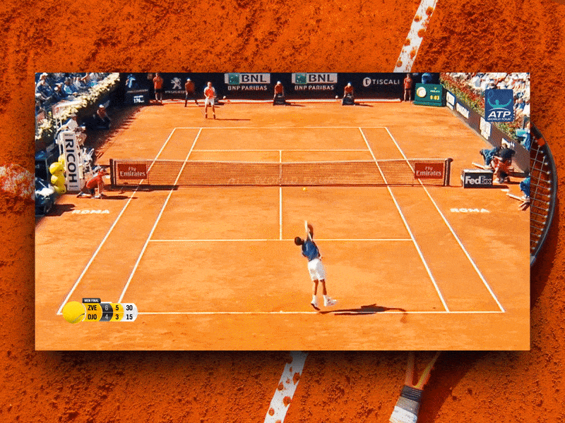 ATP Rome 2018 2018 animations design ui cool court cup international rome sport tennis