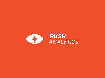 RUSH ANALYTICS analytics eye flash flashlight orange rush search speed