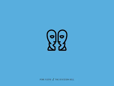 Icon Cover (Pink Floyd, the Division Bell) album cover head icon pink floyd statue