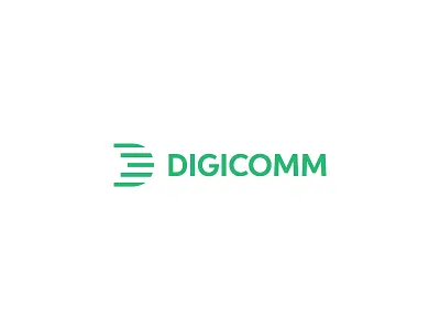 Digicomm logo brand brandidentity creative digicomm fresh identity inspiration lines logo logodesign stripes