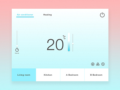 Daily UI #021-Home Monitoring Dashboard 021 airconditioner challenge dailyui home ui