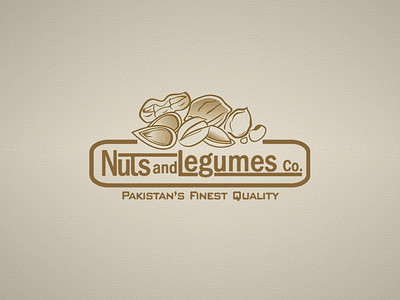 Nuts & Legumes Logo Design 2d abstract app art branding design icon logo vector web