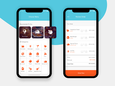 Adobe XD Challenge | Order Page UI Design food ios iphonex menu minimalist mobile app mockup order order page ui design