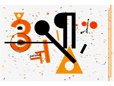 Forms 3 x 4 abstract art chaos combo new simple text