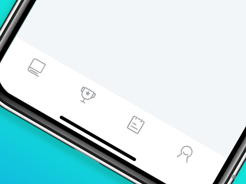 Tab_bar Animation animation book exam gif iphonex student tab tabbar ui ux