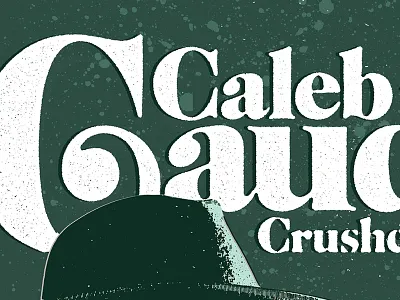 Spring Tour Poster Type blue brand design gig poster green identity music poster print texture type white