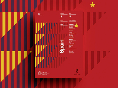 2018 FIFA World Cup Retro Posters | Spain de gea football layout poster posters print soccer spain worldcup worldcup2018