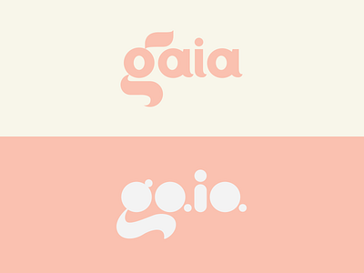 Gaia logo concepts beauty custom type feedback gaia guadalajara logo mexico pink skin care woman