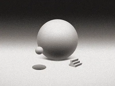 Sphere and Stairs ball hole illustration ladder painting sandor sketch sphere stair stairs step still life