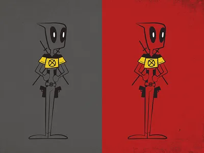 Team X-Men Deadpool deadpool deadpool jersey illustration marvel x force x force suit x men