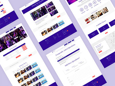 Elements Fitness - Inner Pages barre fitness homepage landing page spa ui user interface ux web website yoga