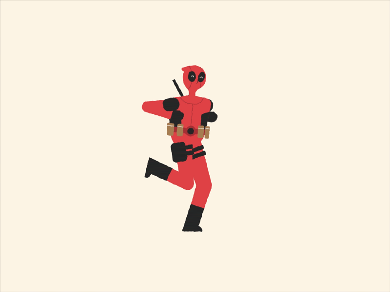 Deadpool 2 Shoop aftereffects animation deadpool graphic design illustration motion shuffle