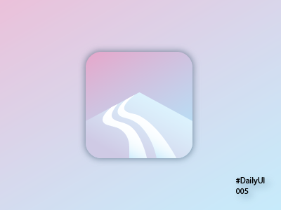 Skier's App Icon 005 dailyui