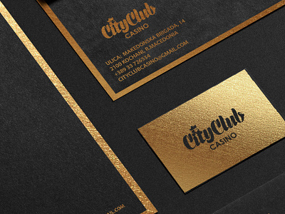 casino stationary branding casino gold logo logo. mockup stationary