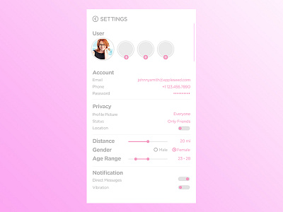 Daily007 Ui Settings 100daychallenge dailyui uidesign