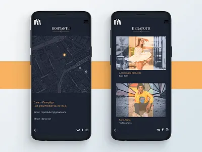Dribbble Mob dark interface mobile ui ux