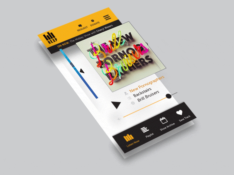 App Proposal app kexp product design radio ui ux ux design