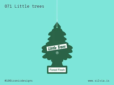 071 Little Trees 100iconicdesigns airfreshener flat illustration industrialdesign littletrees product productdesign