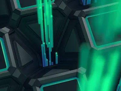 portal spillage c4d future geometry illustration inspiration macro pattern render