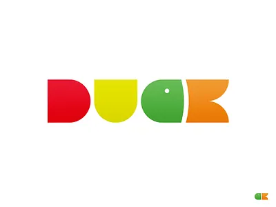 Duck e commerce logo shop