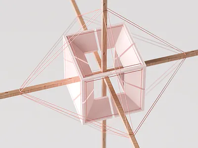 Tension c4d geometry illustration inspiration lines macro object render