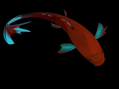 Koi fish fish illustration koi