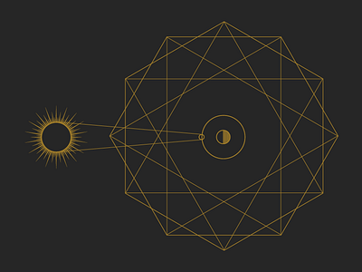 Geometric Sun astrology demo geometric geometry illustration sun