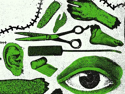 Frank eye grunge horror photocopy surgery xerox