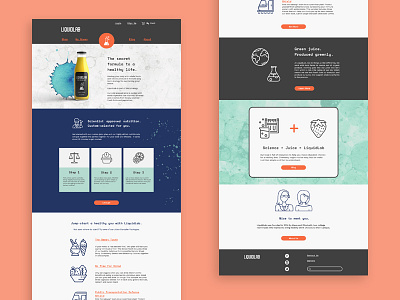 LiquidLab Landing Page graphic design landing page web design website